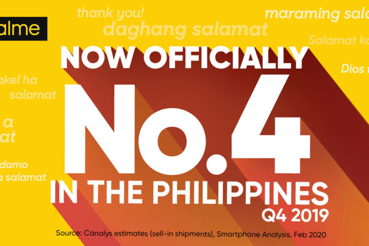 Just a Year in the Making: realme is PH’s Top 4 Smartphone Brand in Q4 2019