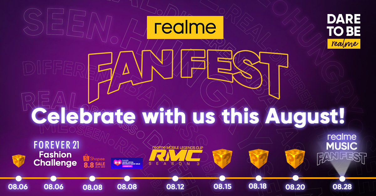 Paint the Town Yellow! August is realme Fan Fest Month