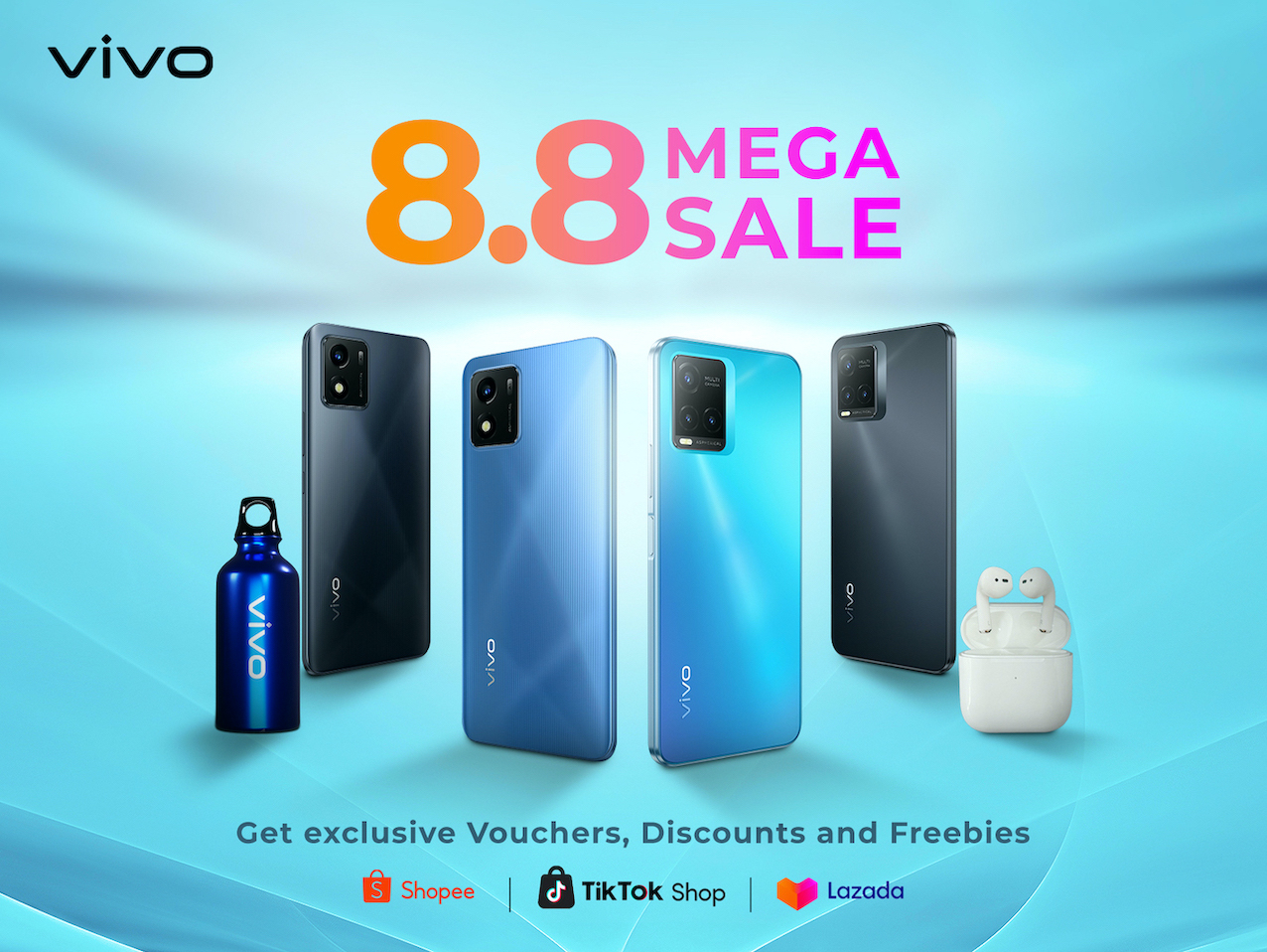vivo Announces 8.8 Mega Sale on Shopee, Lazada and TikTok Shop