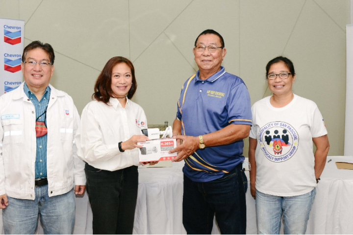 Chevron Donates CCTV Cameras to Barangay Danglayan in San Pascual, Batangas