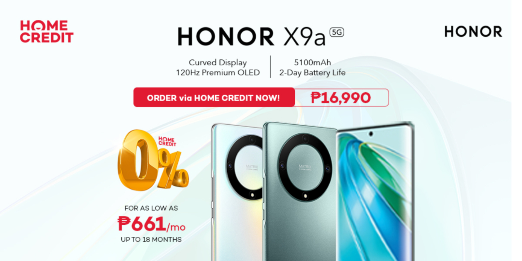 Power Your Lifestyle with HONOR X9a 5G through Home Credit