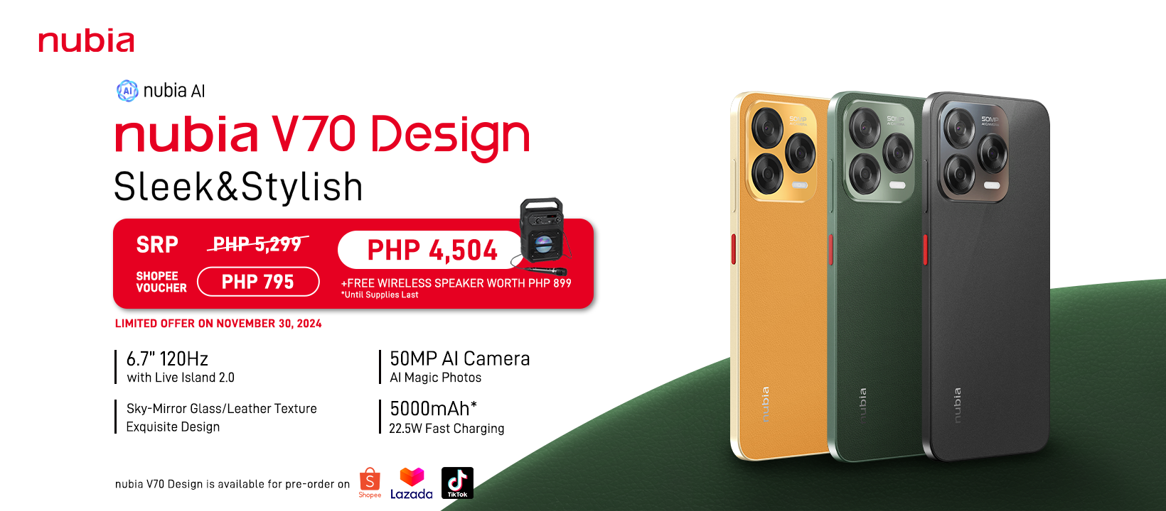 nubia V70 Design Launches in PH: Your Perfect Partner for Capturing Life’s Best Moments