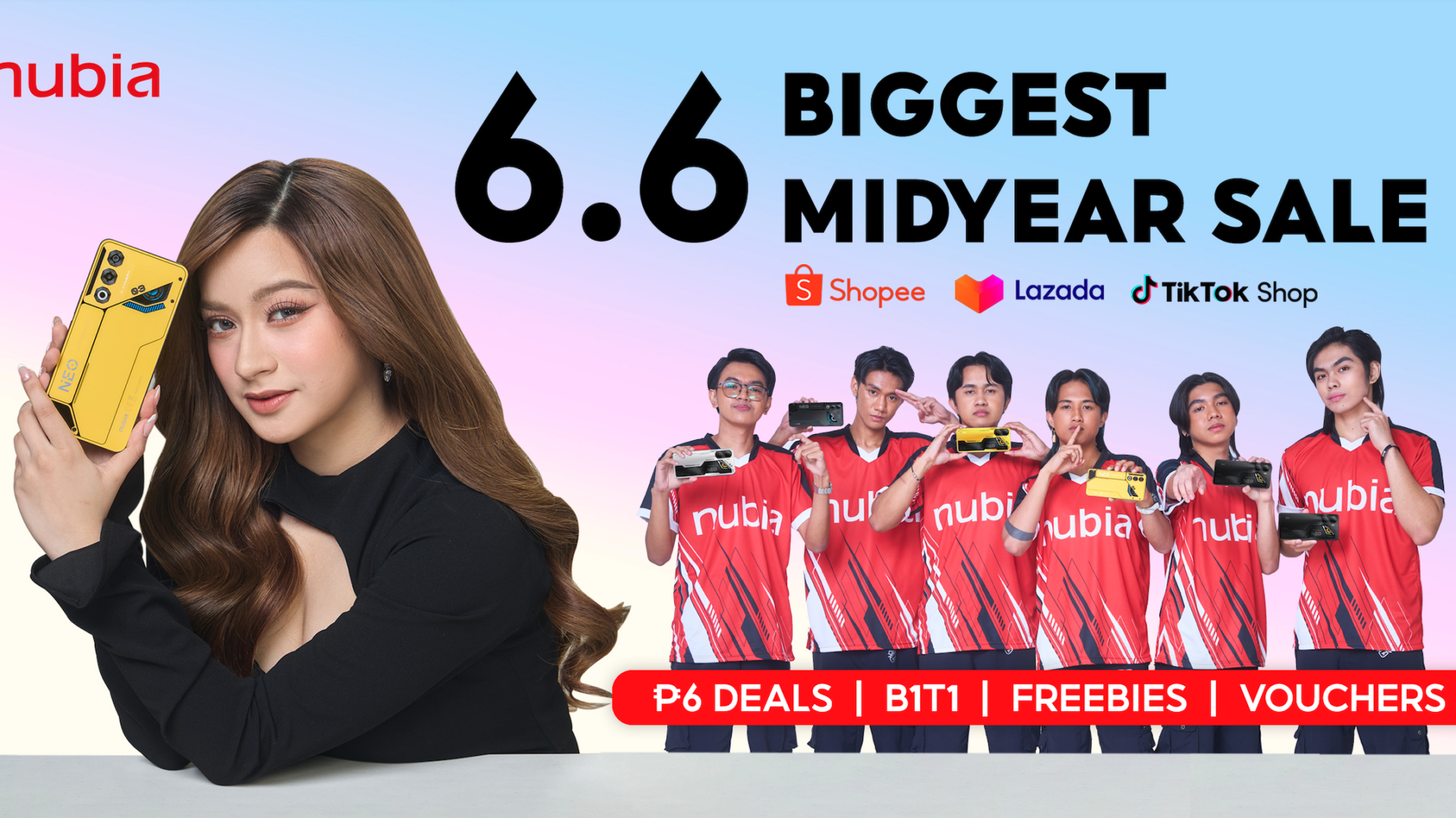 Grab a nubia Neo 3 Gaming Smartphone for Just ₱6 at nubia’s Biggest 6.6 Midyear Sale, Plus B1T1 and More Deals