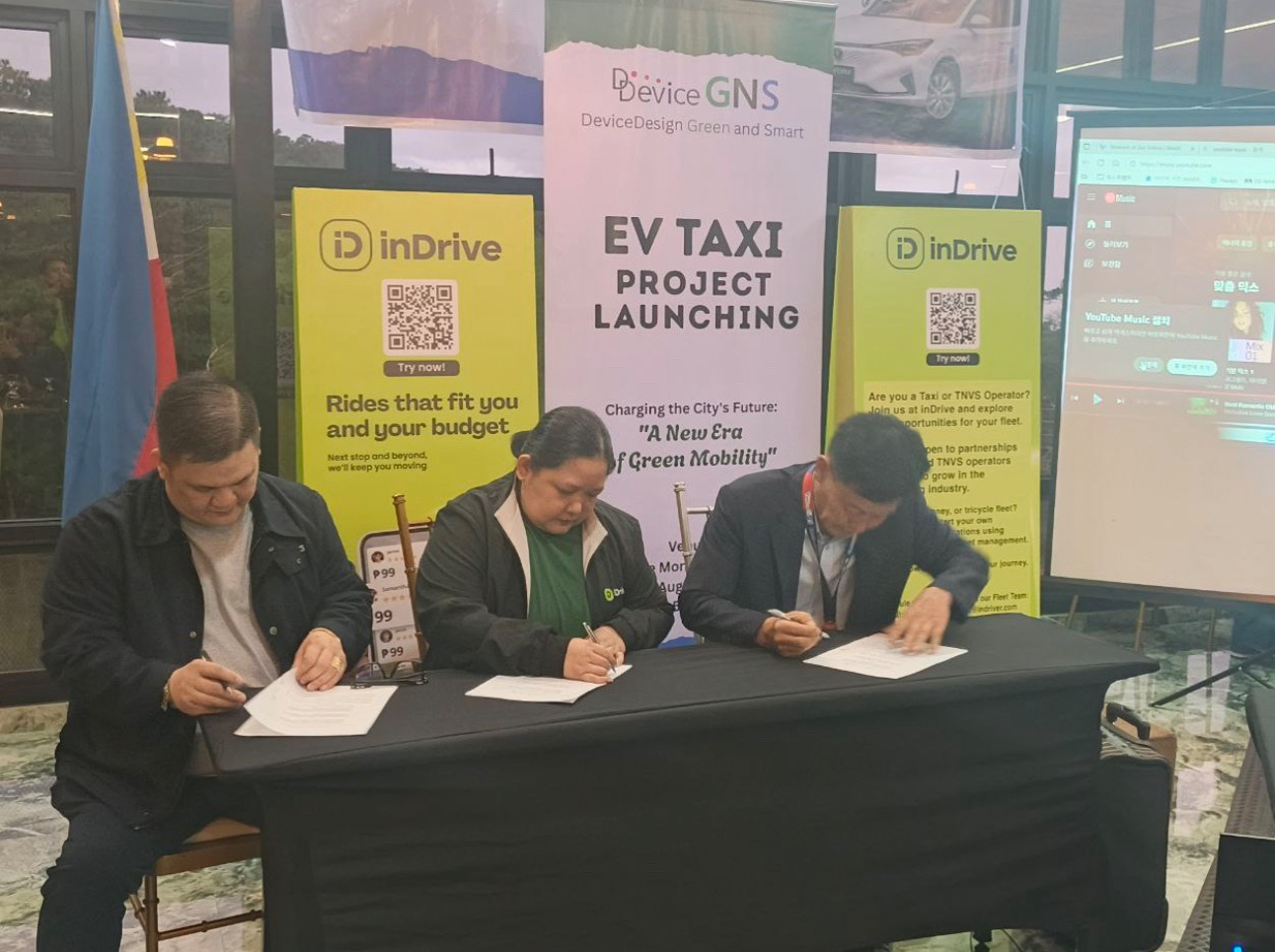 inDrive Launches First-Ever Regional EV Fleet in PH, Starting in Baguio City